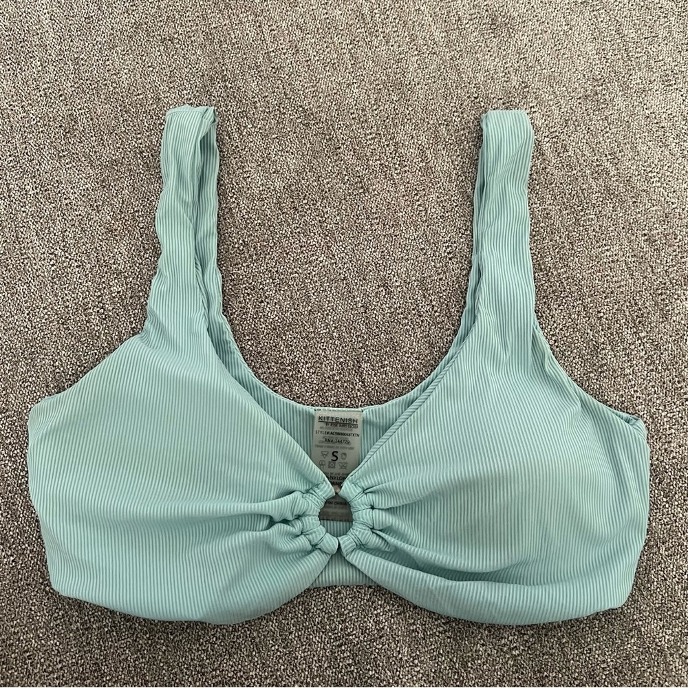 Kittenish Swim Aqua Blue swimsuit top